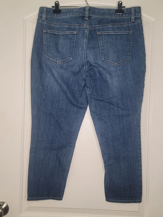 Talbots Blue Girlfriend Jeans - Women's Mid Wash Denim - Picture 2 of 4